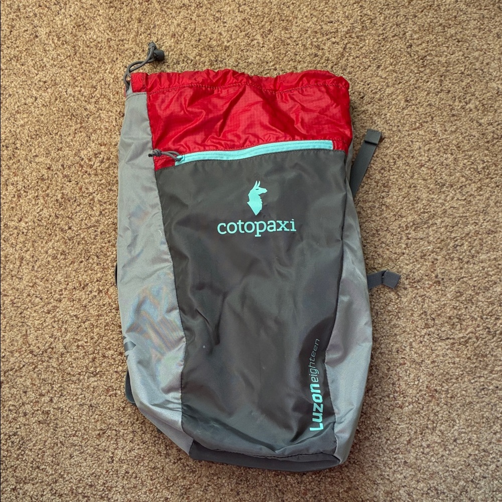 Cotopaxi Red and Dark Gray Luzon Backpack